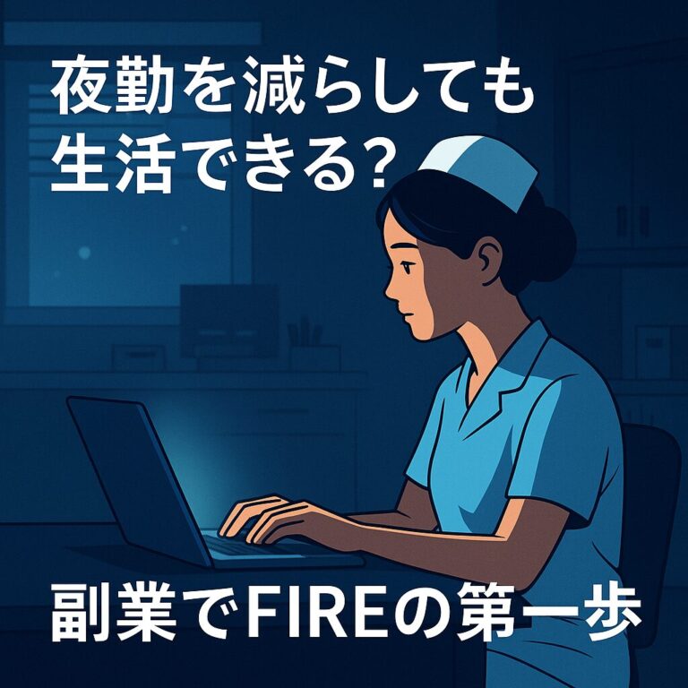 夜勤を減らしても生活できる?看護師が副業で月3万円稼ぐリアルステップ【FIRE入門】